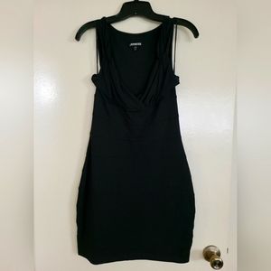 Express Black Mini Bandage Dress - Size S